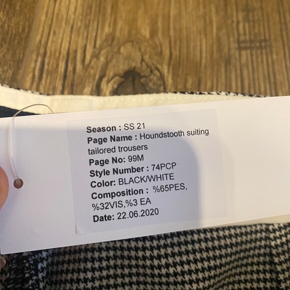 French Connection Women’s 6 Houndstooth Suit Set Black White Preppy Office NWT‎ - Picture 11 of 16